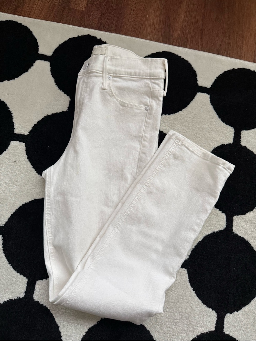 White Women's Straight-Leg Jeans